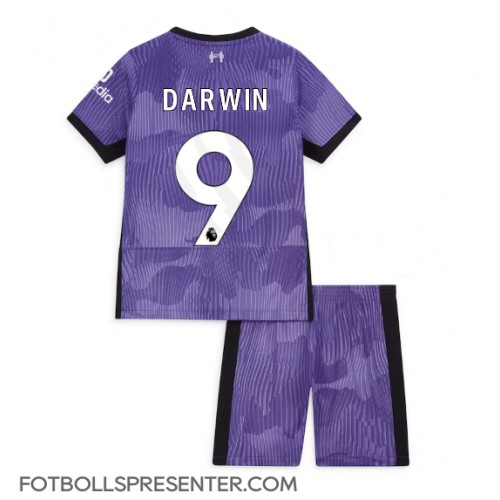 Liverpool Darwin Nunez #9 Tredje tröja Barn 2023-24 Kortärmad (+ korta byxor)